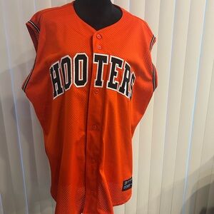 Hooters Orange Jersey Shirt